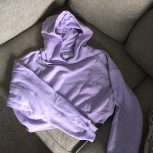 Comfy cropped long-sleeve sweatshirt - Size S